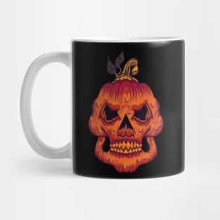 Pumpkin Skull Mug